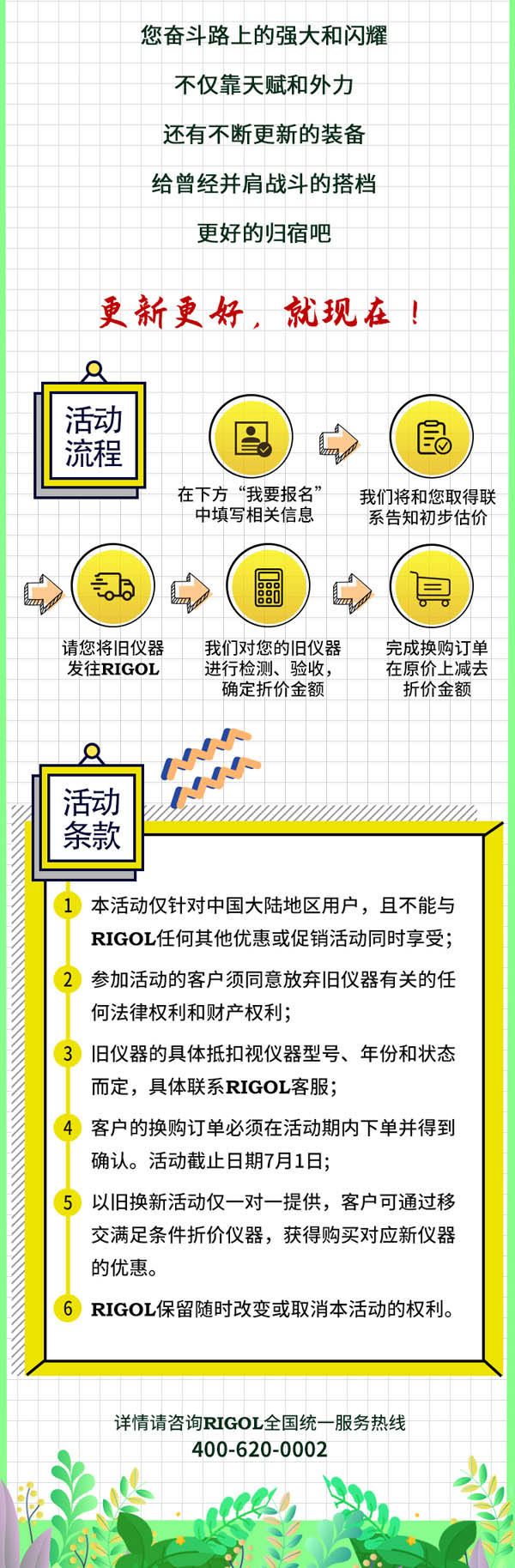 普源精電特推出“無‘疫’為報(bào)，‘儀’舊換新”的儀器換購活動(dòng)