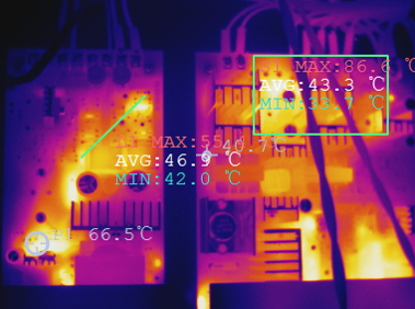熱像儀電路板測溫效果