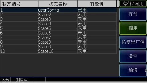 圖2存儲(chǔ)調(diào)用功能