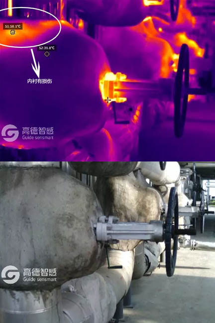 內(nèi)襯損傷情況（圖為換熱器）