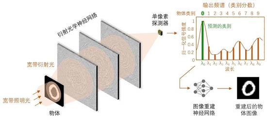 該系統(tǒng)使用寬帶光對物體進行照明